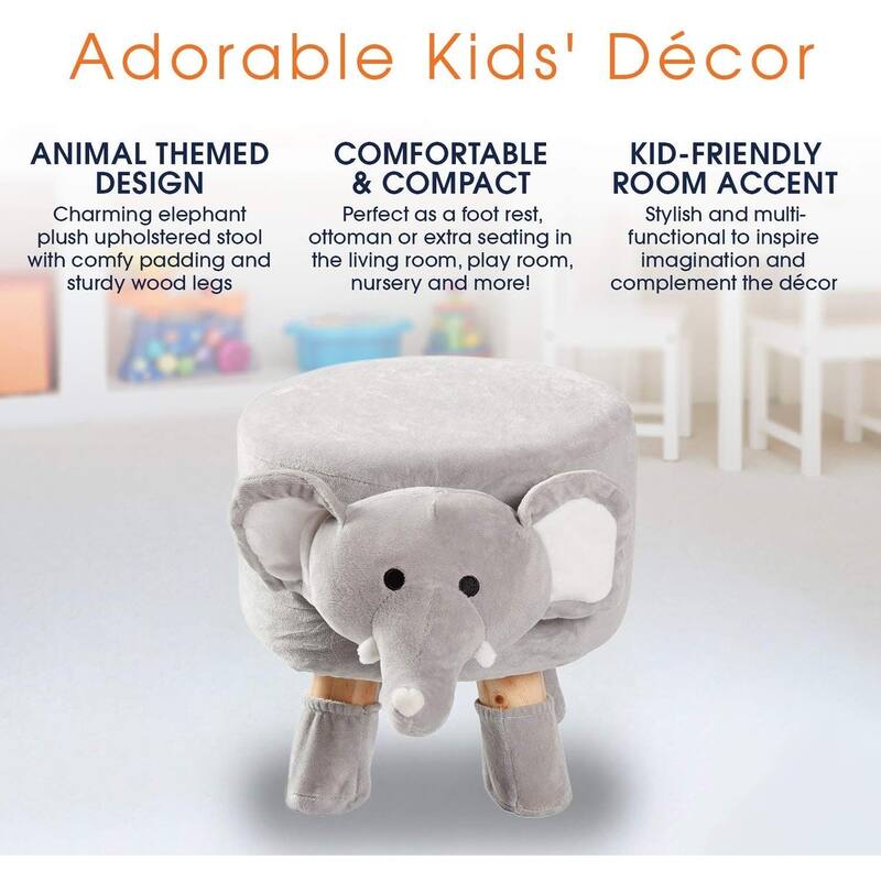 Cheer Collection Kids Mini Padded Footrest for Children and Nursery Décor