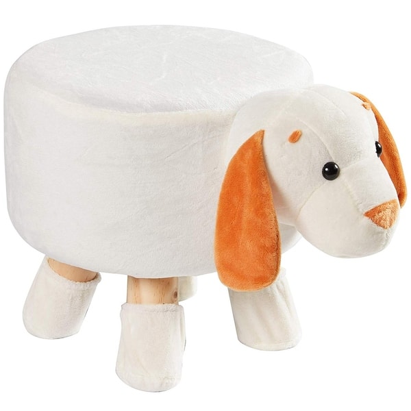 slide 2 of 22, Cheer Collection Kids Mini Padded Footrest for Children and Nursery Décor White