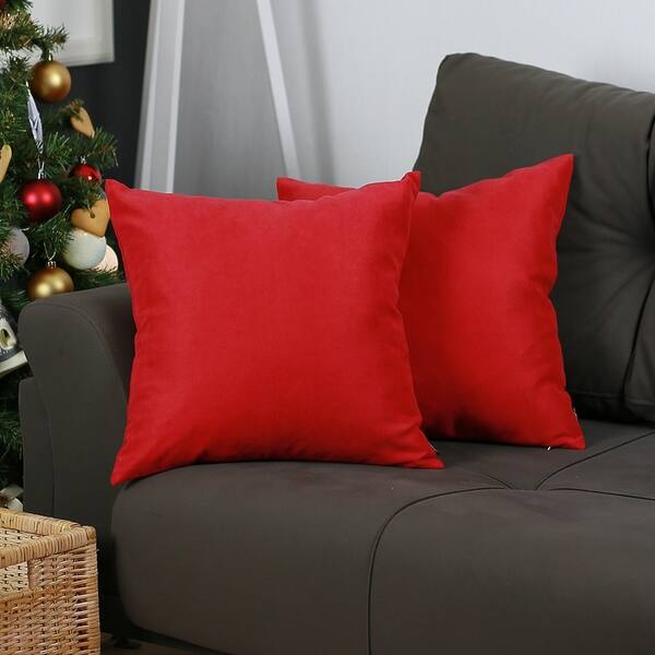 Shop Porch Den Paddock Red 20 Inch Throw Pillow Cover Set Of 2