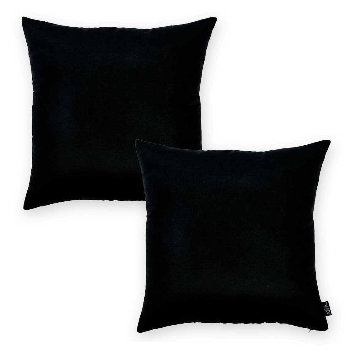 Shop Porch Den Paddock Black 20 Inch Throw Pillow Cover Set Of