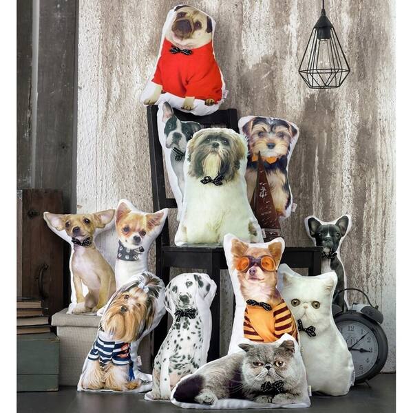 Shop Porch Den Dog Shaped Shih Tzu Throw Pillow Free Shipping