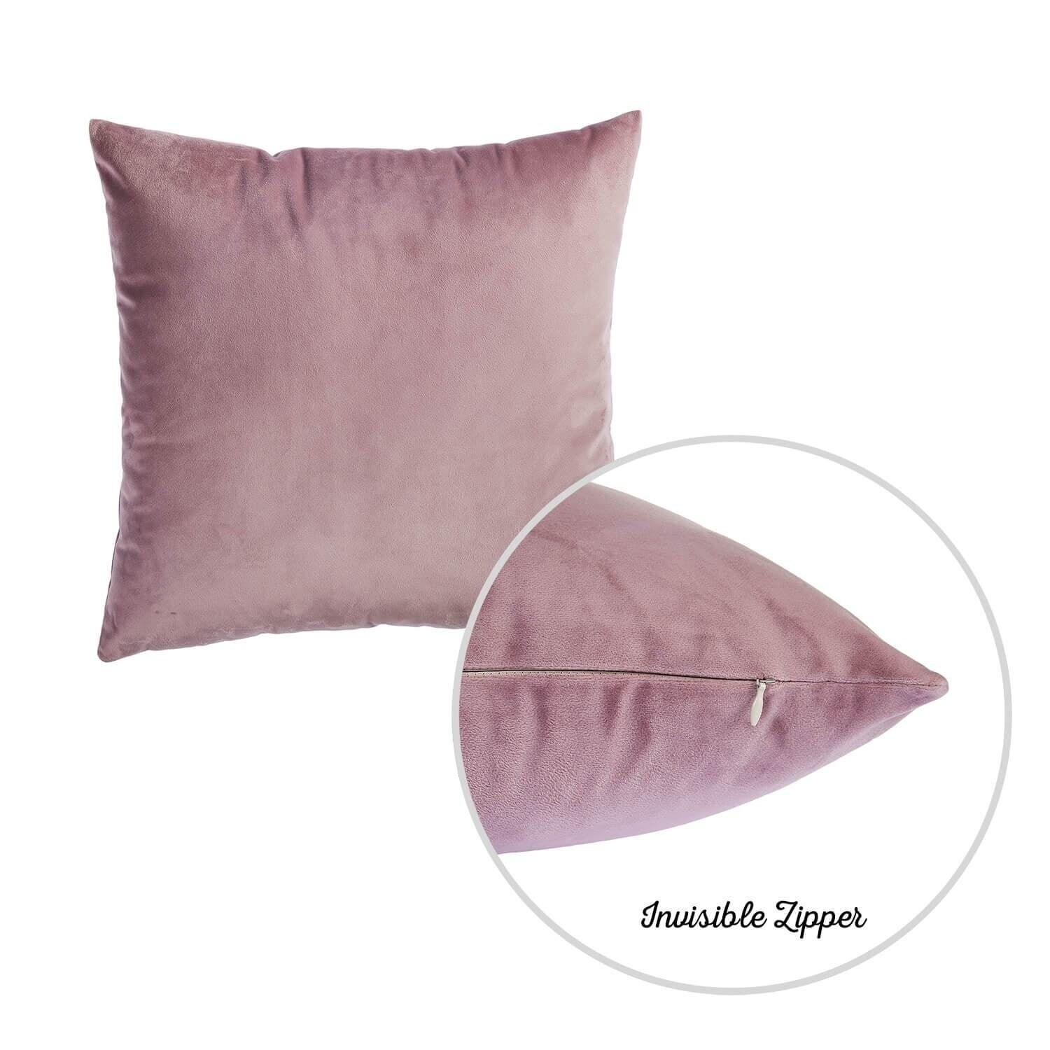 Shop Silver Orchid Daniels Velvet Blush Pink Green Throw Pillow