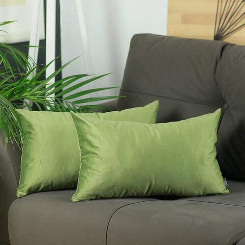 Silver Orchid Pickford Pickle Green Decorative Throw Pillow Cover