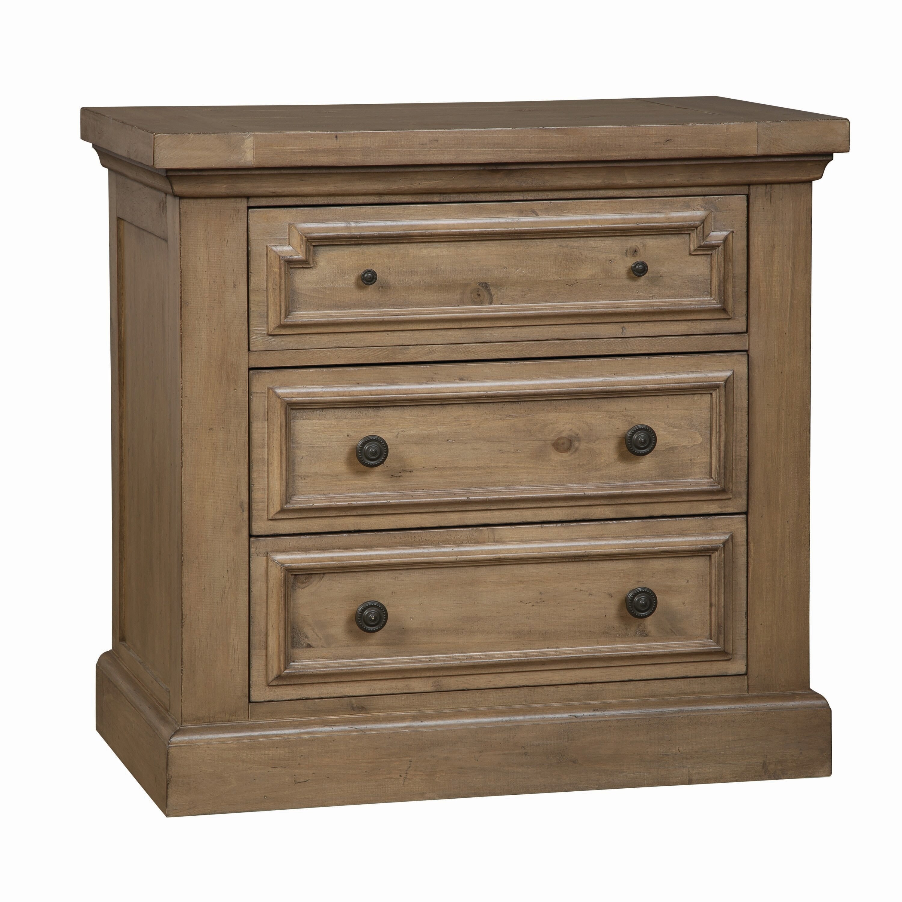 Shop Spacious Wooden Nightstand With Built In Usb And Power Outlet Brown Overstock 28533712