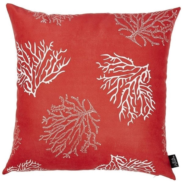Porch Den Pebble Beach Red Reef Throw Pillow Cover Overstock 28533928