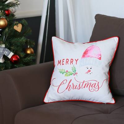 Porch & Den Merry Christmas Throw Pillow Cover