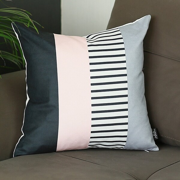 Porch & Den Alta Pink Striped Throw Pillow Cover On Sale Overstock