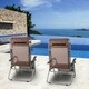3 PCS Zero Gravity Chair Patio Chaise Lounge Chairs Table Chair Set Recliner - Thumbnail 2