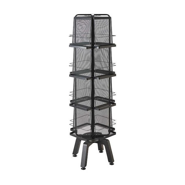Safco Onyx Rotating 16 Pocket Mesh Magazine Stand - Black. Opens flyout.