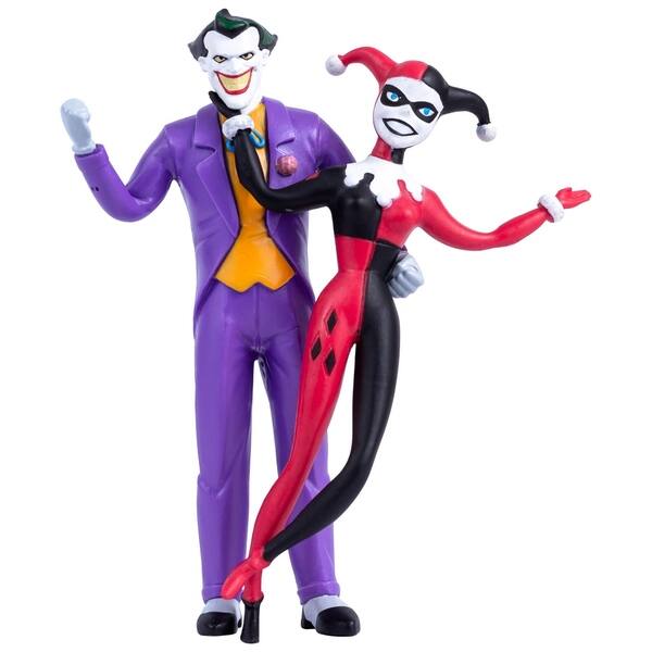 Shop Nj Croce Dc Comics The Joker Harley Quinn Animated Series Bendable Figure Pair Blister Card Overstock 28534595