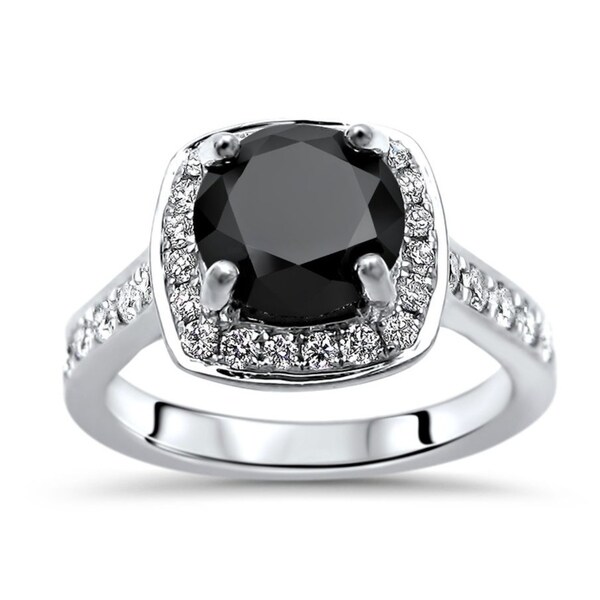 overstock black diamond ring