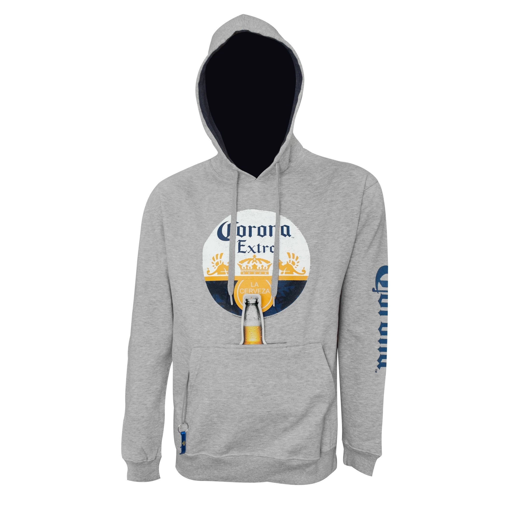 hoodie with beer bottle pocket