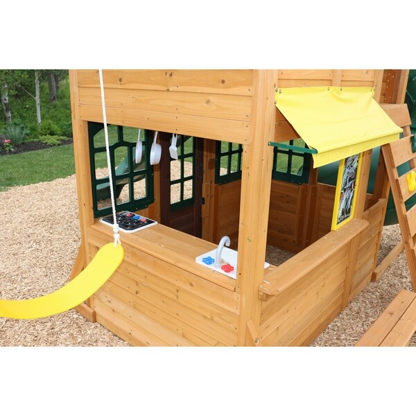 kidkraft charleston lodge swing set