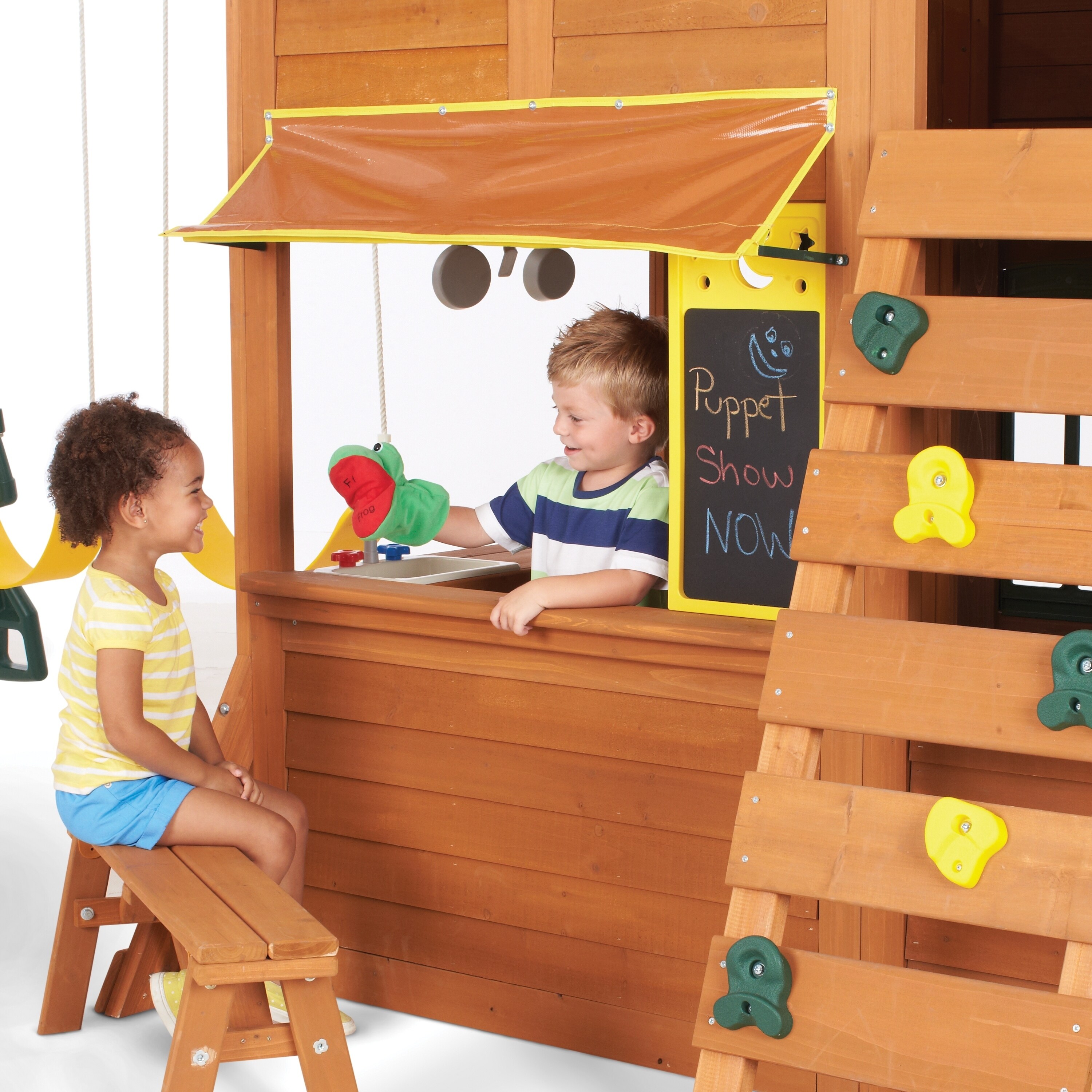 charleston lodge wooden swing set by kidkraft