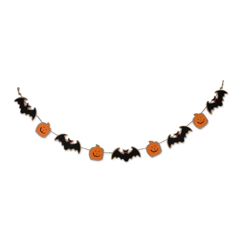DII Hanging Halloween Decorations - Bat & Pumpkin