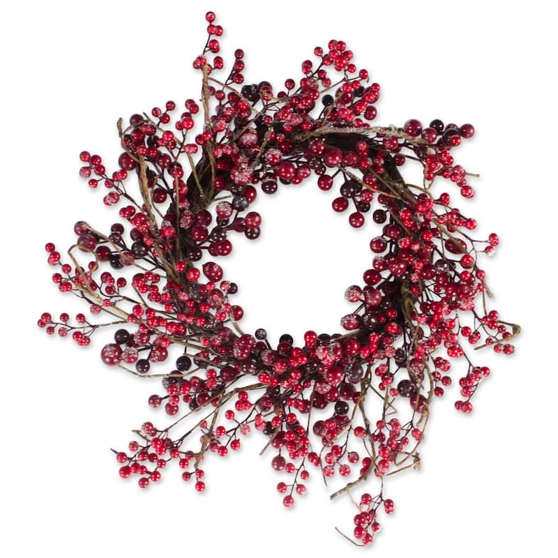 DII Fall & Winter Holiday Wreaths - Frosted Berry