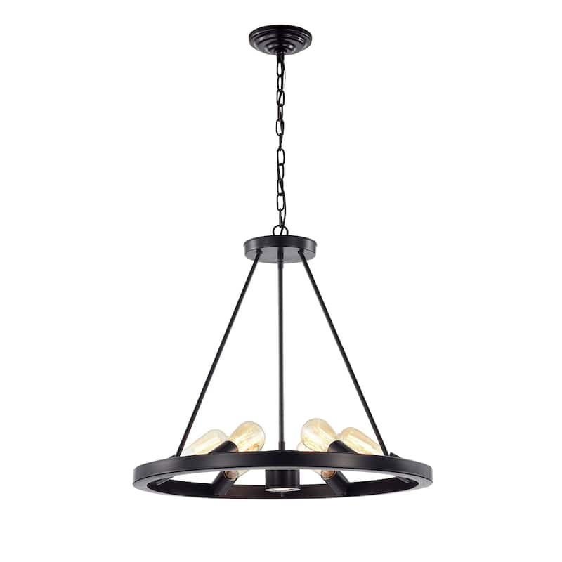 Shigo Brown 7-light Chandelier