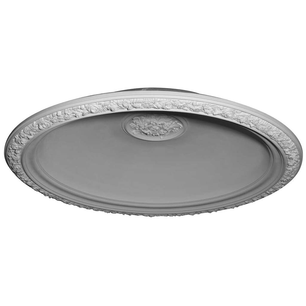 59"OD x 47"ID x 11"D Floral Recessed Mount Ceiling Dome