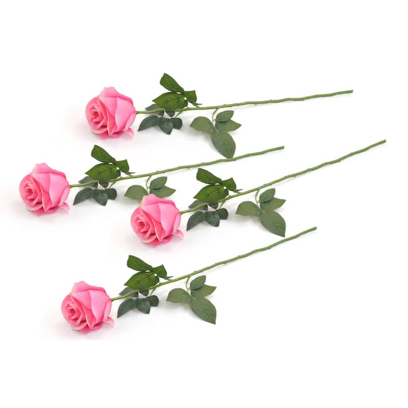 DII Closed Rose Flower (Set of 4)