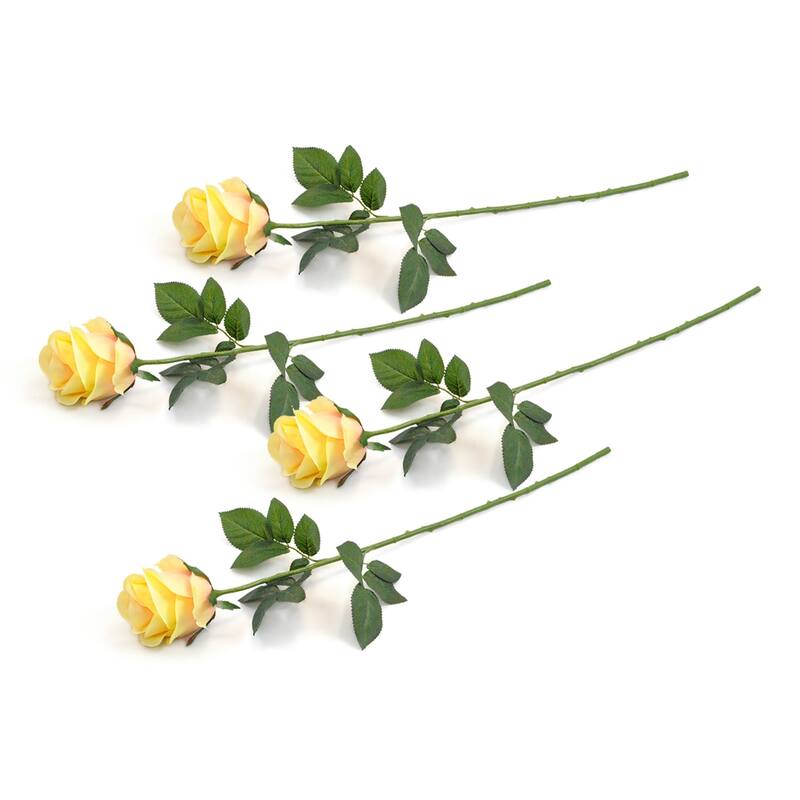 DII Closed Rose Flower (Set of 4)