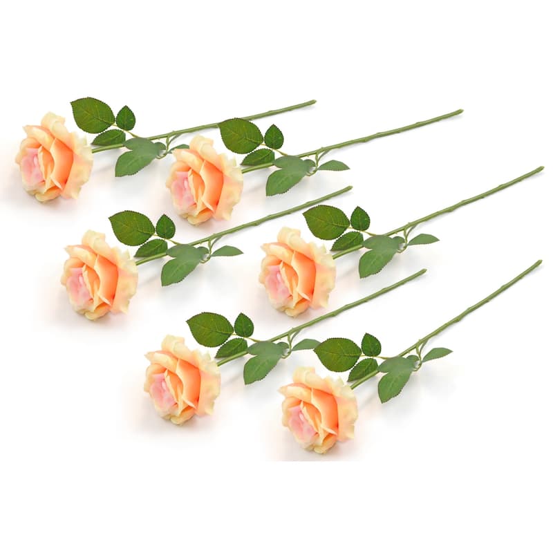 DII Open Rose (Set of 6) - Yellow