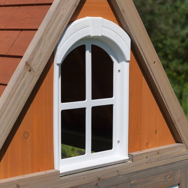 Shop Kidkraft Greystone Cottage Playhouse With Ez Kraft Assembly