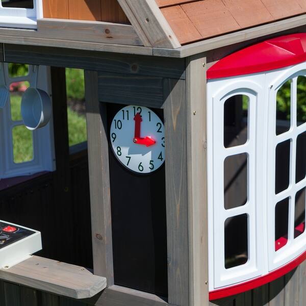 Shop Kidkraft Greystone Cottage Playhouse With Ez Kraft Assembly