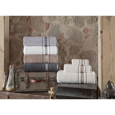 Enchasoft Turkish Cotton 8 Piece Wash Towel Set - 12x12 inches