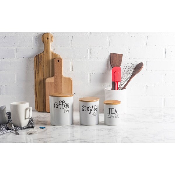 set of 3 tea coffee sugar