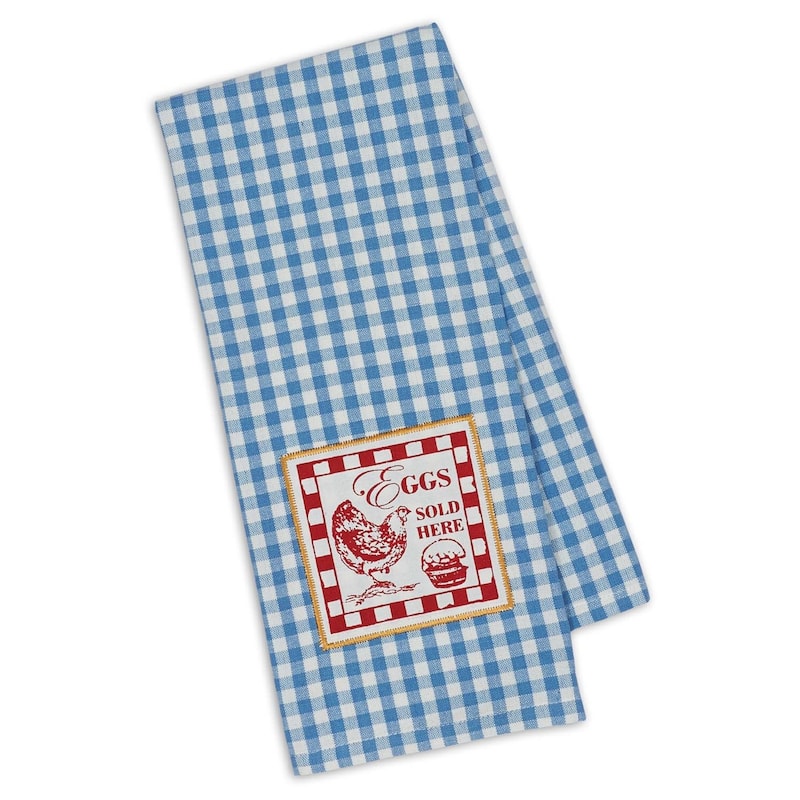 DII Assorted Rise & Shine Embroidered Dishtowel (Set of 3)