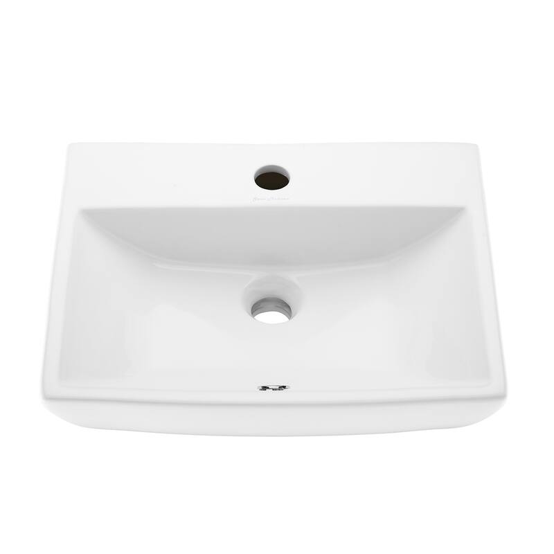 Sublime Compact Ceramic Wall Hung Sink - White