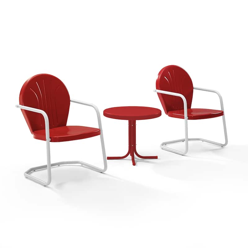 Crosley Griffith 3-piece Metal Outdoor Armchair Set