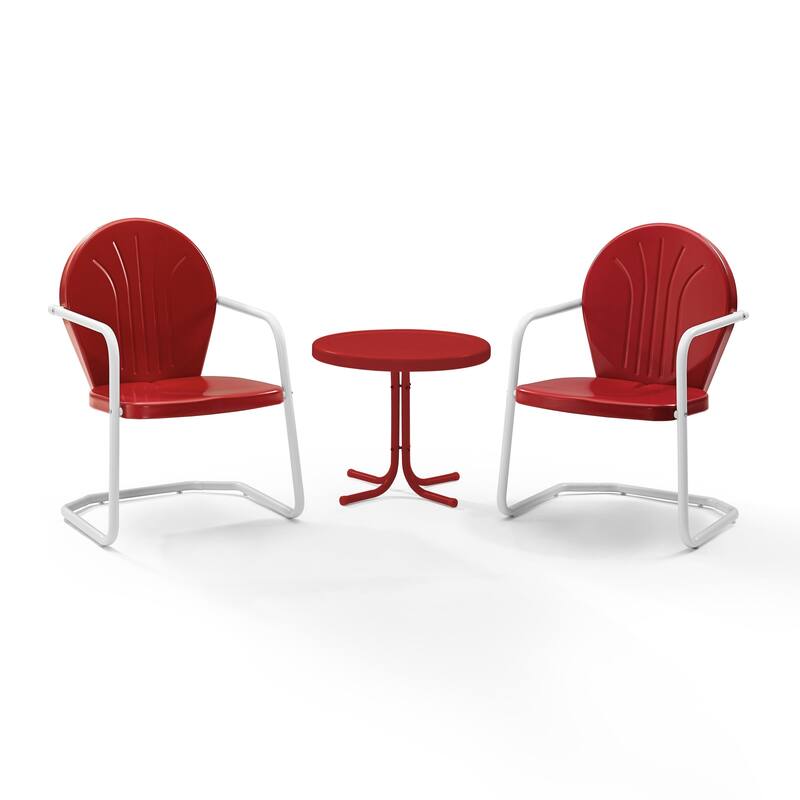 Crosley Griffith 3-piece Metal Outdoor Armchair Set