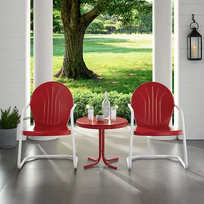 Crosley Griffith 3-piece Metal Outdoor Armchair Set