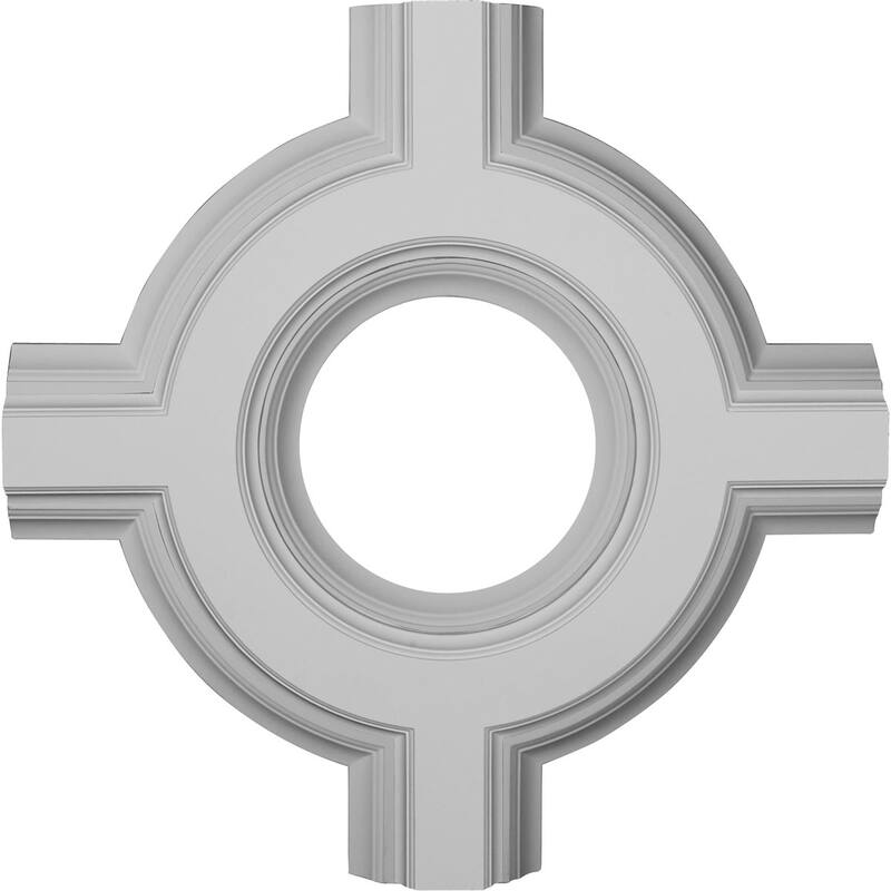36"W x 4"P x 36"L Inner Circle Intersection for 8" Deluxe Coffered Ceiling System (Kit)