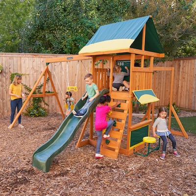 KidKraft Brightside Wooden Swing Set / Playset