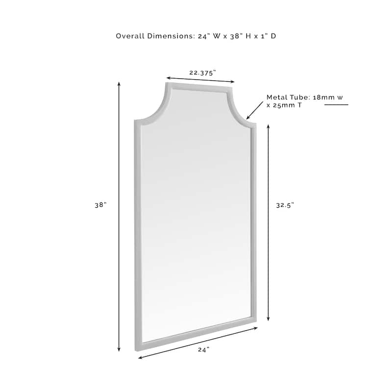Crosley Aimee Oil-rubbed Bronze/Black Wall Mirror
