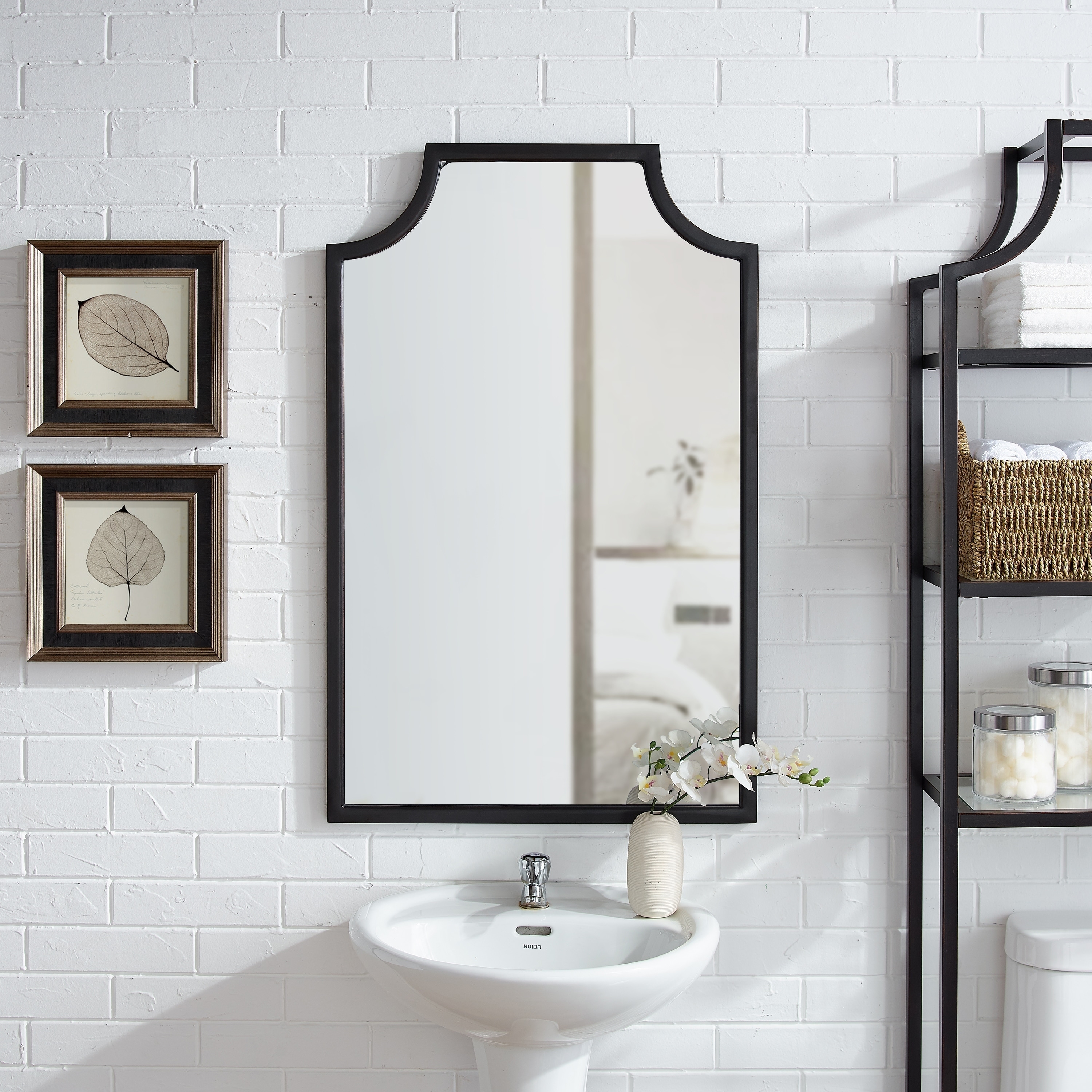 Aimee Oil-rubbed Bronze/Black Wall Mirror On Sale Bed Bath  Beyond  28546103