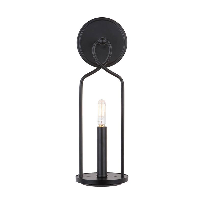 Sonnet 1-light Matte Black Wall Sconce