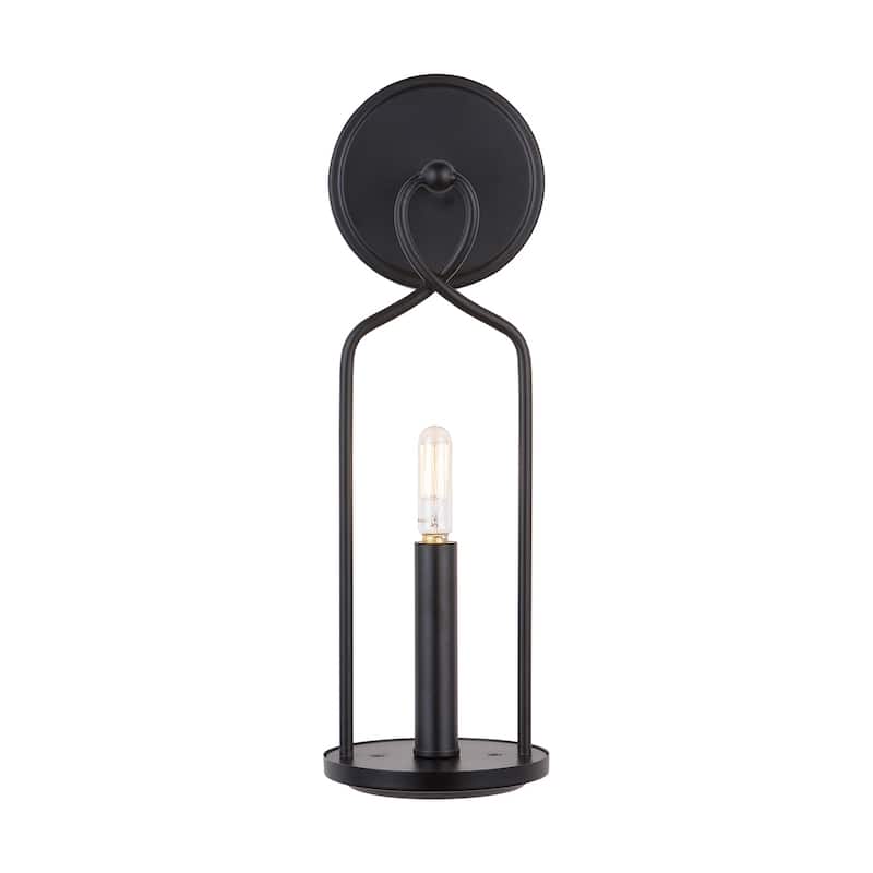 Sonnet 1-light Matte Black Wall Sconce