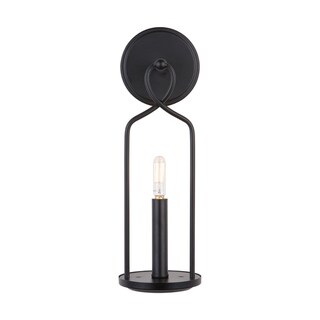 Sonnet 1-light Matte Black Wall Sconce