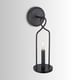 preview thumbnail 3 of 2, Sonnet 1-light Matte Black Wall Sconce
