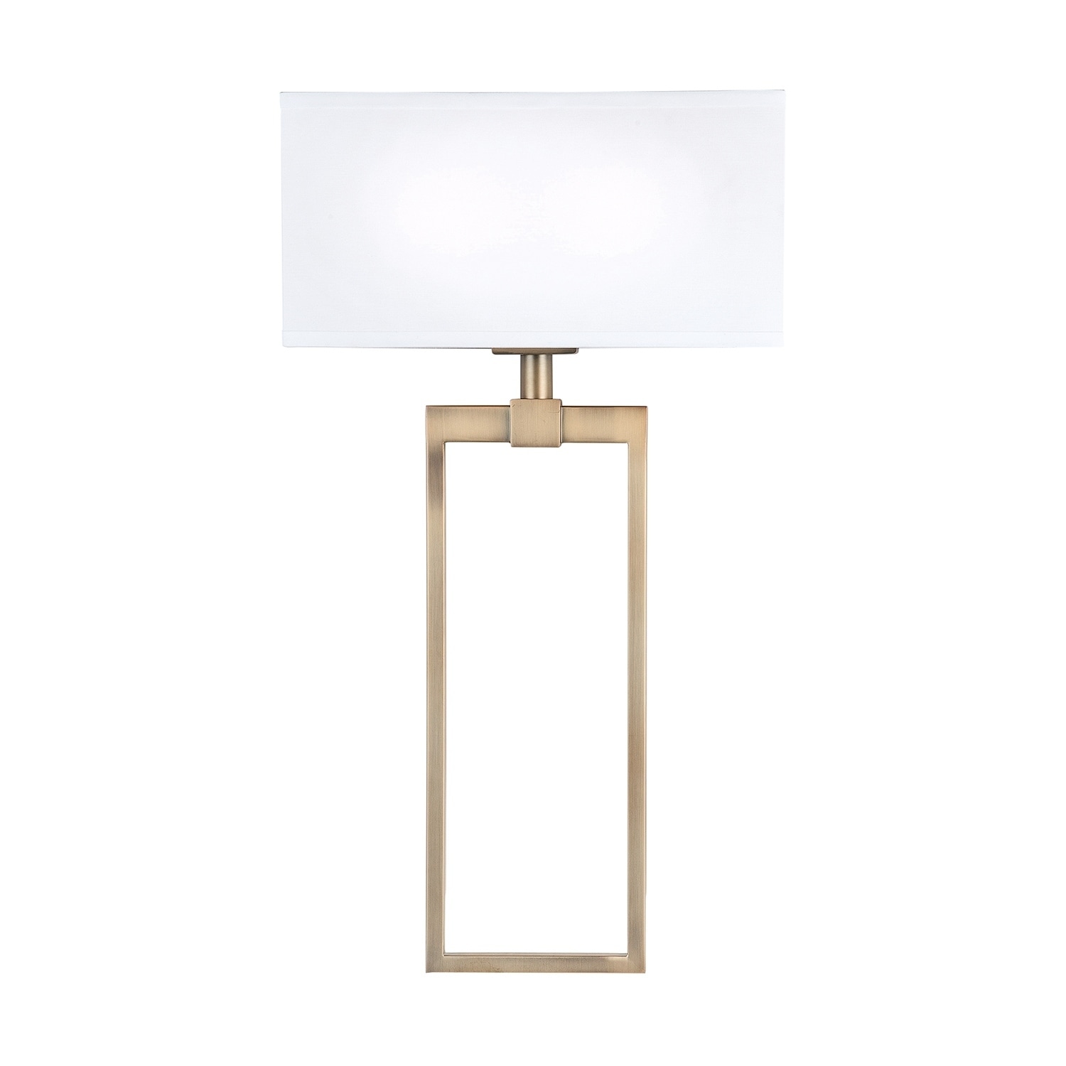 2-light Aged Brass Wall Sconce - Aged Brass