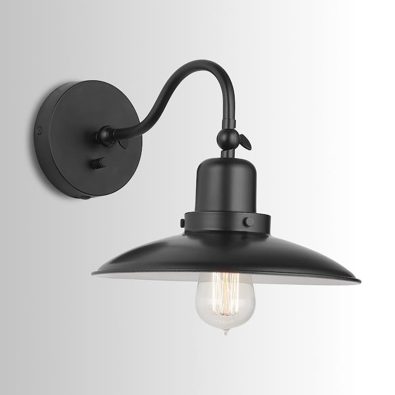 1-light Matte Black Wall Sconce