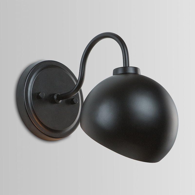 Hadley 1-light Matte Black Wall Sconce