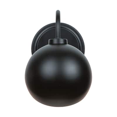 Hadley 1-light Matte Black Wall Sconce