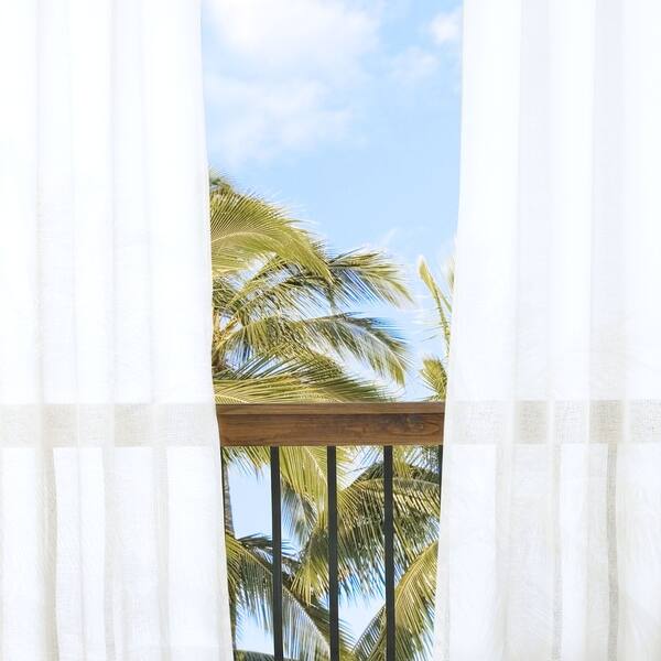Waverly Sun N Shade Resort Sheer Curtain Panel Waverly Sun N Shade Resort Sheer