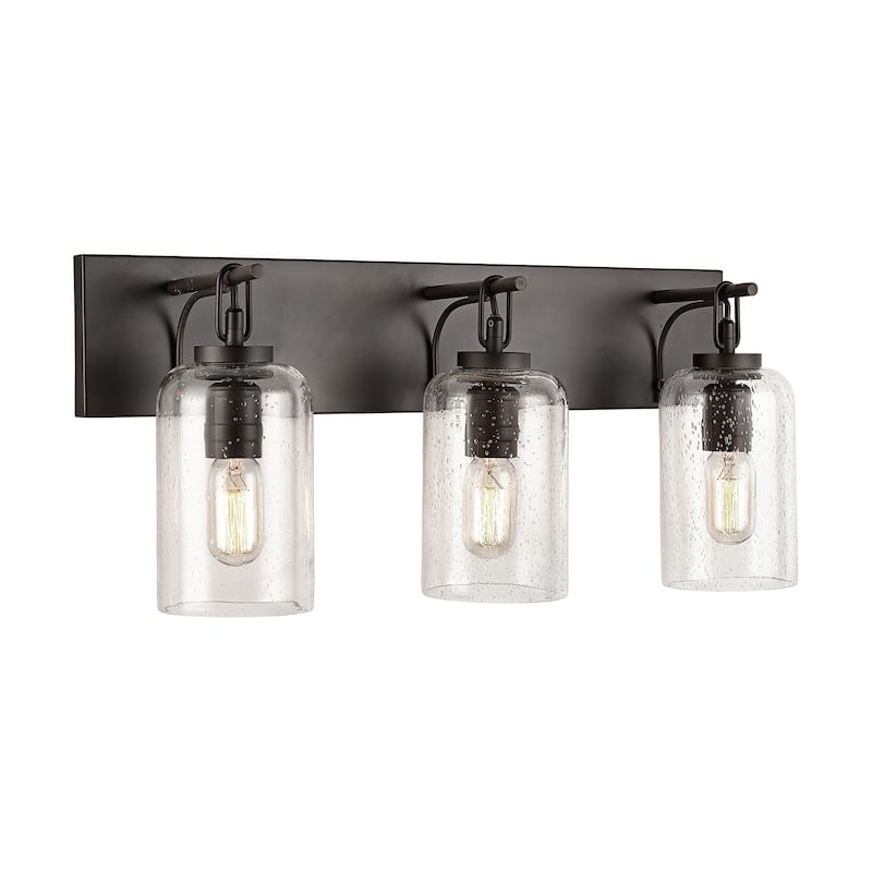 3-light Old Bronze Bath/Vanity Fixture