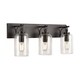 preview thumbnail 2 of 2, 3-light Old Bronze Bath/Vanity Fixture