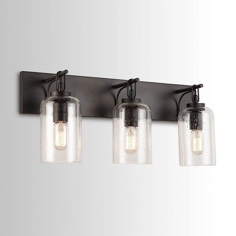 3-light Old Bronze Bath/Vanity Fixture